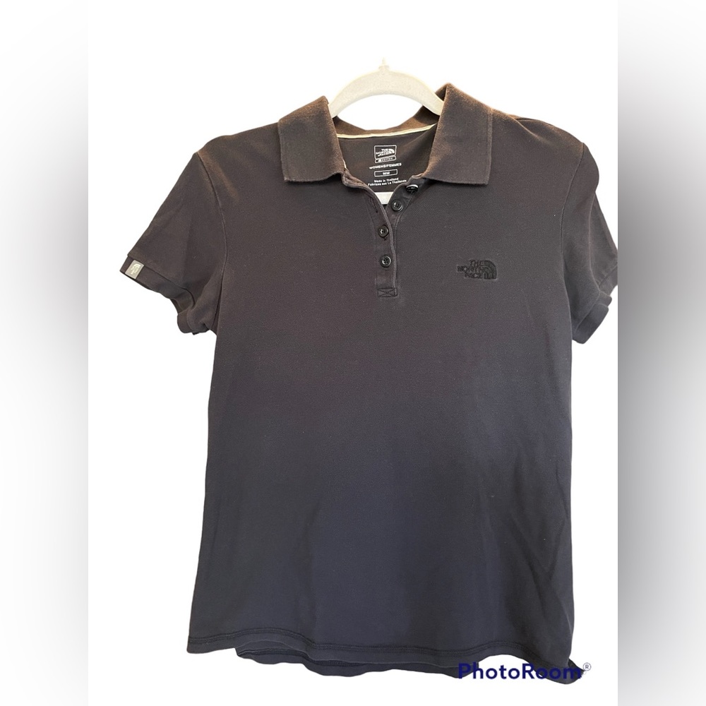 The North Face Women’s Polo Shirt Black Medium Short Sleeve Golf Outdoor.